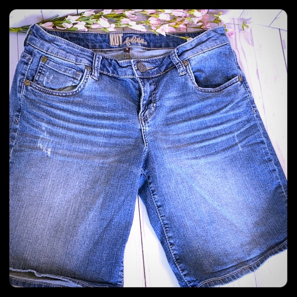 KUT FROM THE KLOTH DENIM JEAN SHORTS SIZE 4